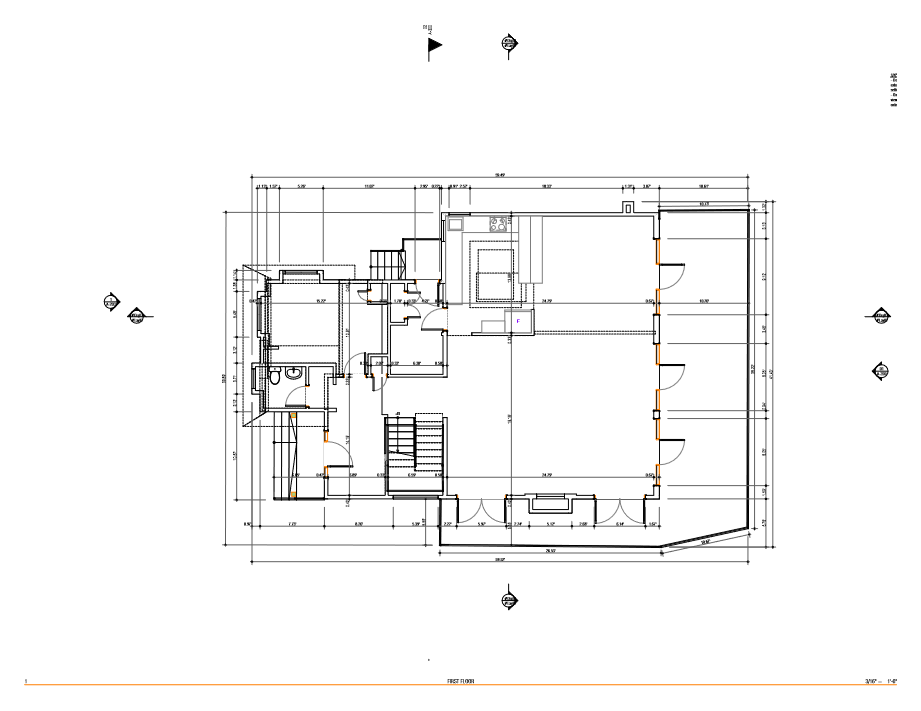 First floor plan of a private residence in Bloomingdale, NJ
