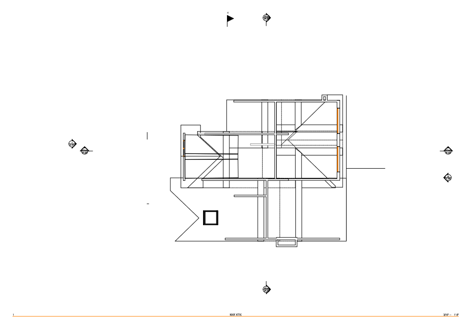 Roof floor plan of a private residence in Bloomingdale, NJ