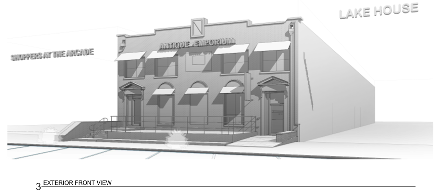 Rendered exterior front view of 631 Lake Avenue, Asbury Park, NJ